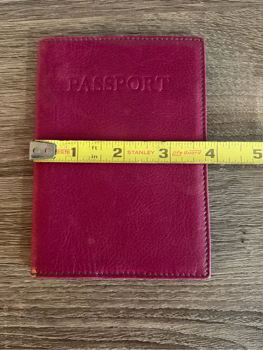 Tusk Fuchsia Siam Goatskin Leather Passport Cover